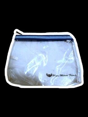 🖤Disney Stitch Clear Travel Pouch with Blue Trim